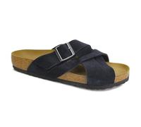 Birkenstock Unisex Lugano Suede Leather Midnight Sandals 7.5 UK