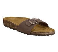 Birkenstock Unisex Madrid Birko-Flor Dark Brown Sandals 4.5 UK