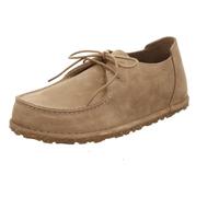 (Brown, 7 (Adults')) Birkenstock Utti Suede Men's Taupe Lace-Up Shoes