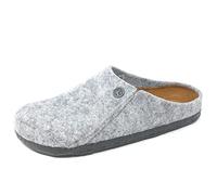 Birkenstock Unisex Zermatt Rivet Wool Felt Light Gray Sandals 4.5 UK