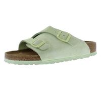 Birkenstock Unisex Zurich BS Suede Embossed Sandals, Green, 3 Narrow