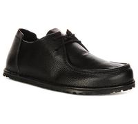 Birkenstock Men's Utti Lace Black Grained Leather