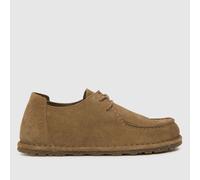 BIRKENSTOCK utti lace flat shoes in taupe UK 8 (EU 41)