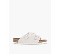 Birkenstock Womens Antique White Suede Zurich Double-buckle Sandals Eur 39 / 6 Uk Women