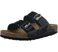 Birkenstock Arizona Birko-Flor Women's Slides Sandals - Black Patent - Size:UK 5