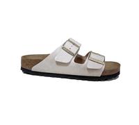 Birkenstock Women's Arizona Leo Eggshell, Synthetics Sandal, 4.5 UK