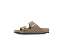 Birkenstock Women's Arizona Leo Khaki, Synthetics Sandal, 7 UK