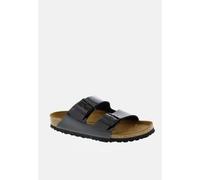 BIRKENSTOCK Arizona Birko-Flor Black Patent Two Bar Mules Size: 38, Co
