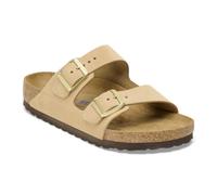 Birkenstock - Womens Arizona Sandcastle Soft Beds Nubuck Leather 1019016 Narrow Width Us 6 / Eu 37