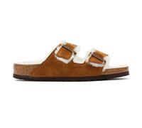 Birkenstock Womens Arizona Shearling Brown Sandals Suede - Size UK 7.5