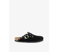Birkenstock Womens Birkenstock Boston Stud-Embellished Suede Clogs Black Rivet Eur 37 / 4 UK Women