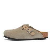 Birkenstock Boston Braided WoMens Taupe Suede Clogs - Beige - Size EU 41