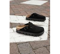 Women's clogs Papillio Boston Chunky Suede Leather Noir 40 Étroit