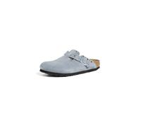 Birkenstock Women's Boston Rivet Sandals, Stone Blue, 7-7.5 Narrow