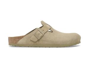 Birkenstock Womens Boston Suede Leather - Faded Khaki UK 9.5 UK 9.5