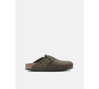 Birkenstock Women's Boston Suede Mules (Narrow) - Thyme Green - Green / UK 5.5 : EU 39 : US 8