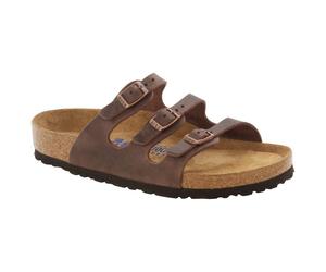 Birkenstock - Women's Florida Soft Footbed Leather Oiled - Sandals size 38 - Regular, brown
