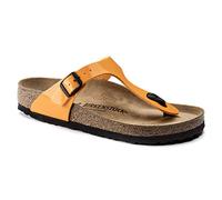 Birkenstock Women's Gizeh Birko-Flor Thong Sandal, Marigold Patent Birko-Flor, 37 R EU