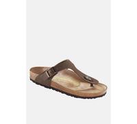 Birkenstock Womens Gizeh Regular Fit Mocca 043751 - Brown Canvas - Size UK 7