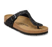 Birkenstock - Women's Gizeh Synthetic - Sandals size 39 - Regular, brown/black