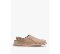 BIRKENSTOCK Women's Lutry Premium Suede Leather Gray Taupe Clogs Size: