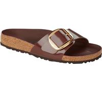 Birkenstock Women's Madrid Big Buckle Sandals, High Shine Chocolate, 9 Narrow