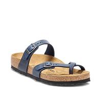 Birkenstock Women's Mayari Oiled Leather Sandals, Blue, 4 UK