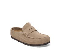 Birkenstock Naples Wrapped Suede Leather Clogs taupe 38