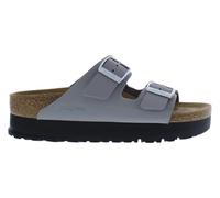 Birkenstock womens Papillio By Birkenstock Arizona Platform Sandal - Nubuck, Stone Coin Grey-grey, 5 Narrow Women/3 Narrow Men