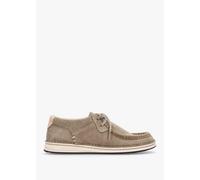 BIRKENSTOCK Womens Pasadena Taupe Suede Moccasins Size: 36, Colour: