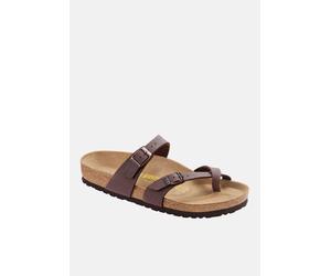 Birkenstock Womens Unisexs Flip Flops - Brown Canvas - Size EU 41