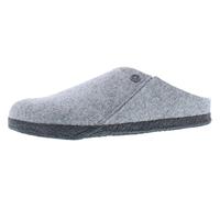 Birkenstock Zermatt Rivet Shearling Wool Unisex Casual Sandals - Light Gray Black - Size:UK 8