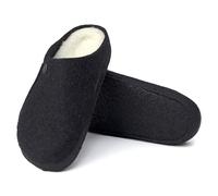 BIRKENSTOCK ZERMATT SHEARLING ANTHRACITE REGULAR/WIDE WIDTH MEN'S SLIPPERS FUR