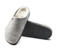 BIRKENSTOCK ZERMATT SHEARLING LIGHT GREY HOME SLIPPERS FUR CLOGS