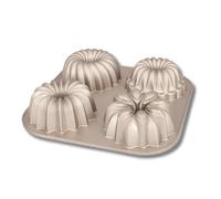 Birkmann Contoura Belissima 887282 Cake Tin Set of 4 Cast Aluminium 24 x 24 cm with Non-Stick Coating and Recipe Bronze