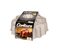 Birkmann Contoura Love 887206 Cake Mould Cast Aluminium Diameter 25 cm with Non-Stick Coating and Recipe Bronze