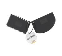 Birkmann Dough Card Set Easy Baking Dough Scraper Scraper Plastic Black 2 pcs.