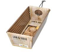 Birkmann, Loaf & Seele Perforated Bread Baking Tin, 25 cm, Baking Mould for Small Breads, Bronze-Coloured Carbon Steel, with Non-Stick Coating and Recipes, 210516