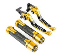 BIRLD For Suzuki Bandit GSF1200 1996 1997 1998 1999 2000 GSF 1200 BANDIT Motorcycle Clutch Brake Lever Extendable Adjustable Foldable Levers Handlebar Grips Aluminum (Color : Gold)
