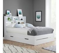 Birlea Alfie Double Wooden Storage Bed Frame - White