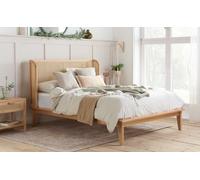 Birlea Astrid Wooden Rattan Bed Frame, Double