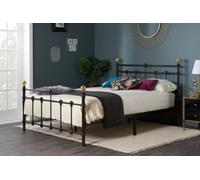 Birlea Atlas Metal Bed Frame, Double, Black
