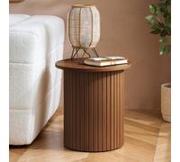 Birlea Axel Fluted Side Table Walnut