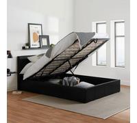 Birlea Berlin Double Ottoman Bed Black