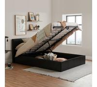 Birlea Berlin Double Ottoman Bed Brown