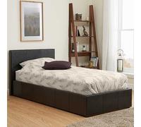 Birlea Berlin Faux Leather Ottoman Storage Bed Natural