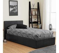 Birlea Berlin Faux Leather Ottoman Storage Bed Natural