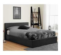 Birlea Berlin Faux Leather Ottoman Storage Bed Natural