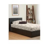 Birlea Berlin Faux Leather Ottoman Storage Bed Natural