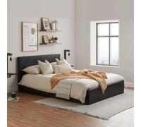 Barney Double Ottoman Bed -Brown